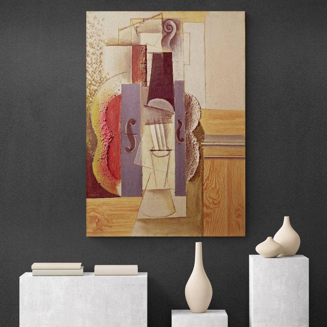 Tableau Pablo Picasso Violon accroché au mur - Montableaudeco