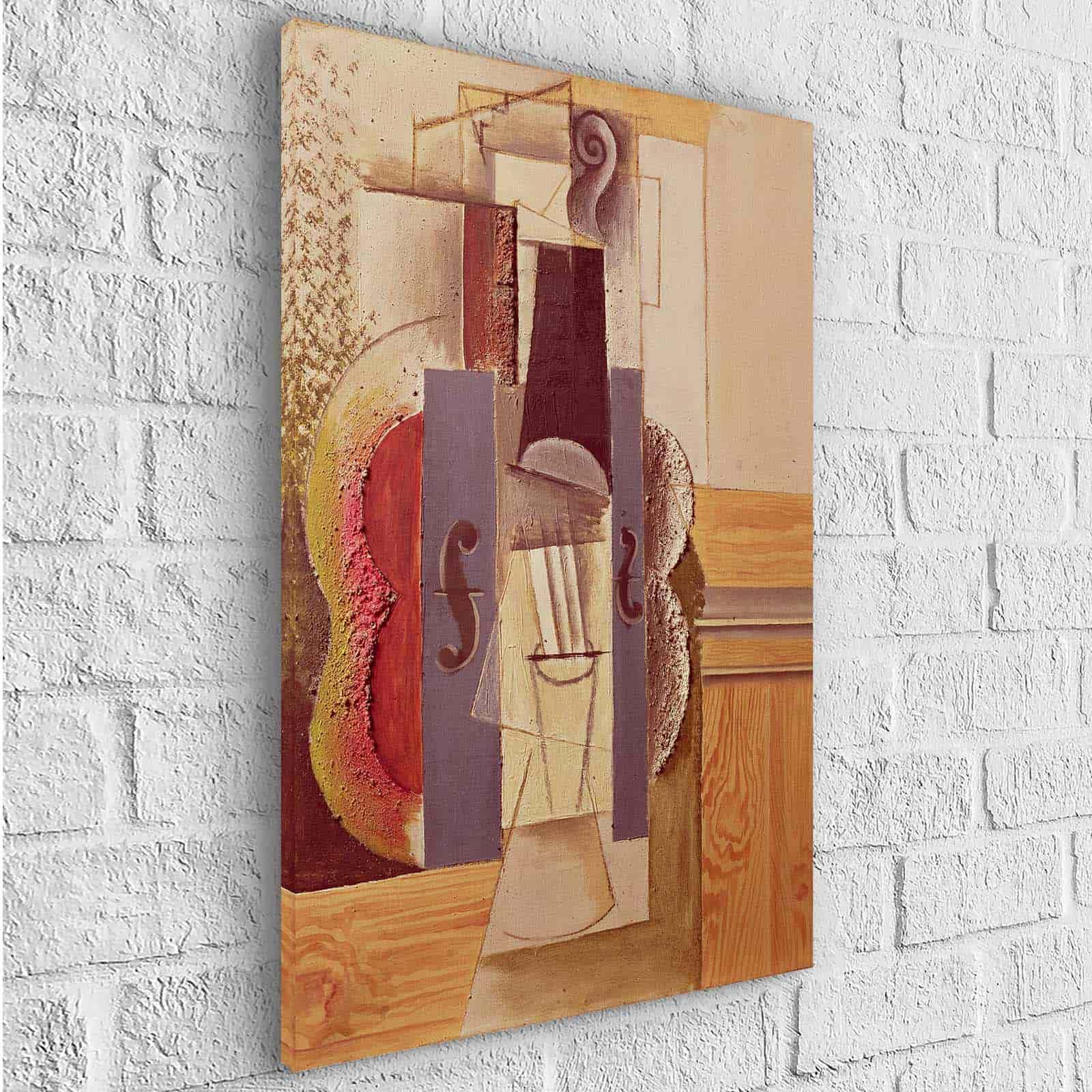 Tableau Pablo Picasso Violon accroché au mur - Montableaudeco