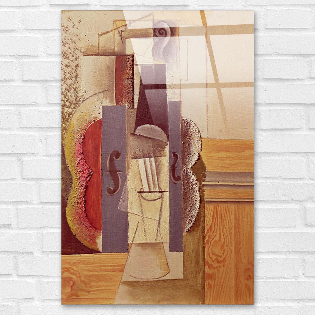 Tableau Pablo Picasso Violon accroché au mur - Montableaudeco