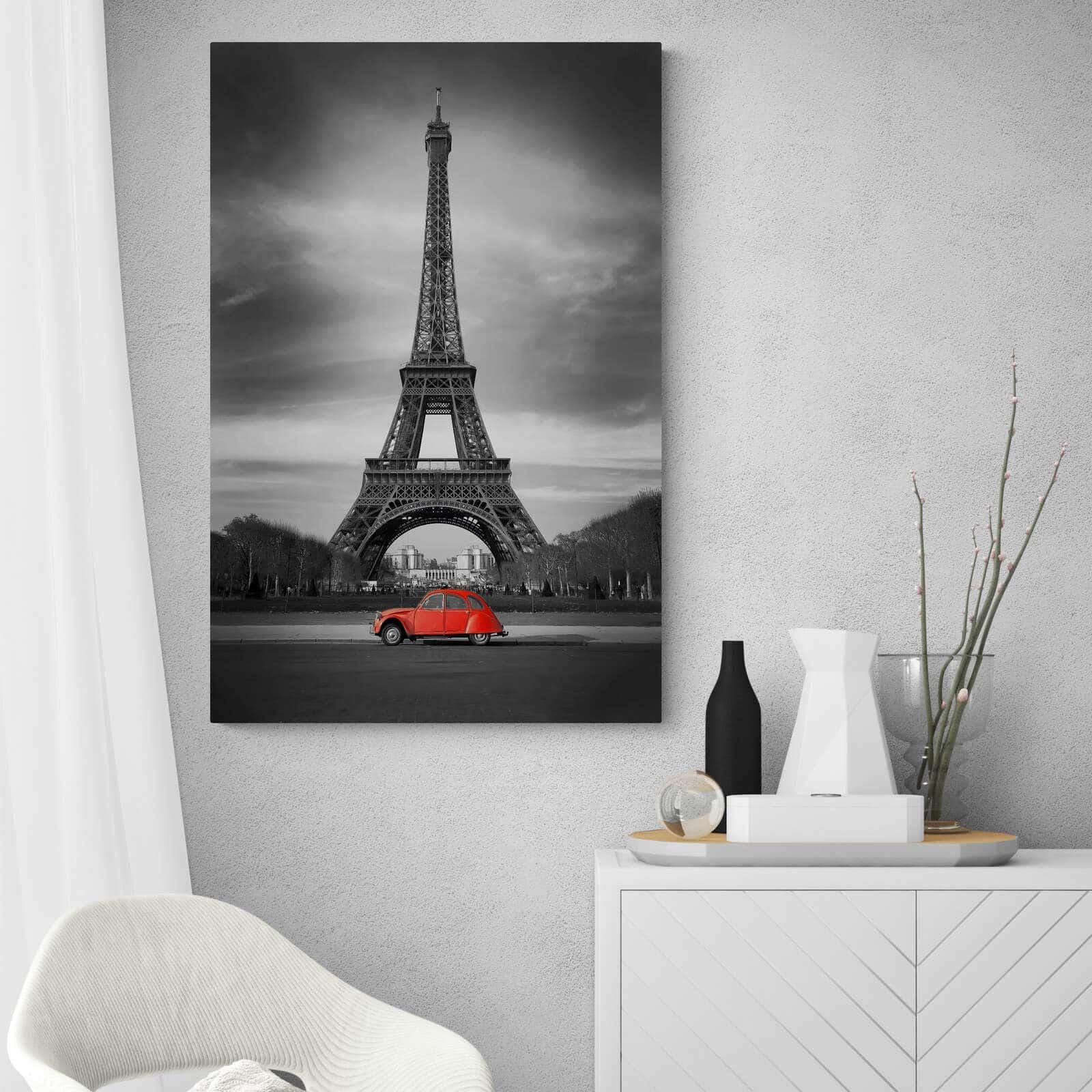 Tableau Paris Eiffel Noir et Blanc - Montableaudeco
