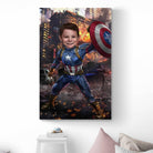 Tableau Personnalisable Super Héros Captain America - Montableaudeco