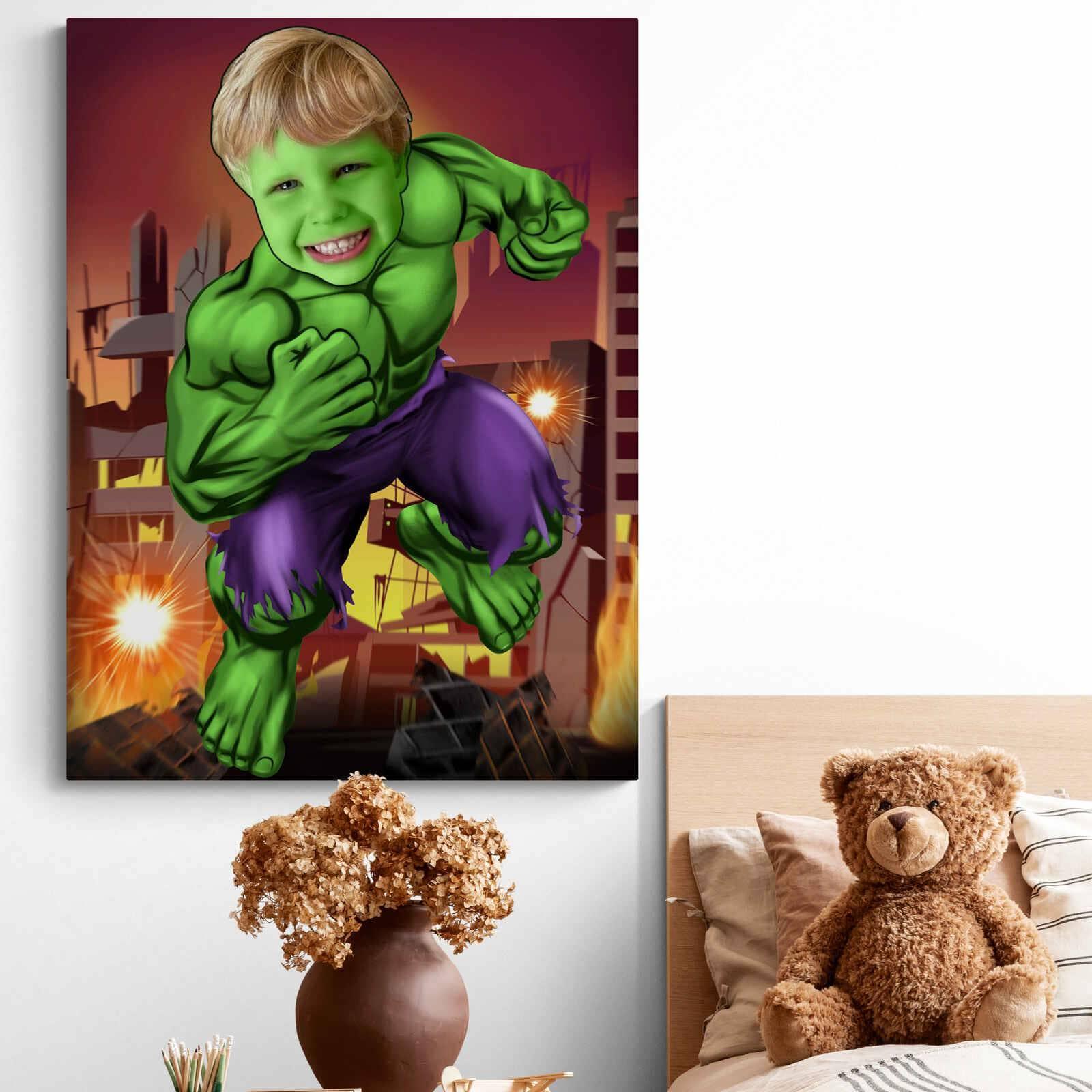 Tableau Personnalisable Super Héros HULK 2 - Montableaudeco