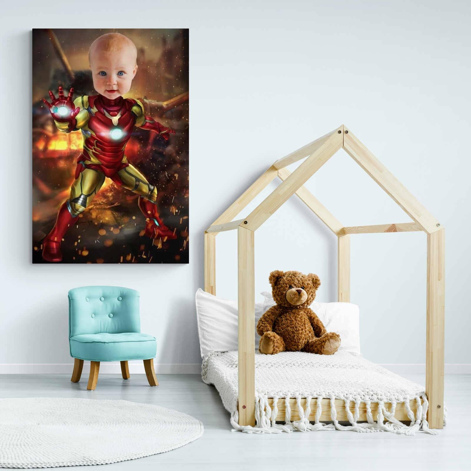 Tableau Personnalisable Super Héros Iron Man - Montableaudeco