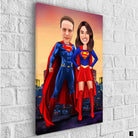 Tableau Personnalisable Super Héros Marvel 2 Personnages - Montableaudeco