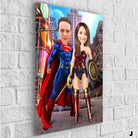 Tableau Personnalisable Super Héros Marvel 2 Personnages - Montableaudeco