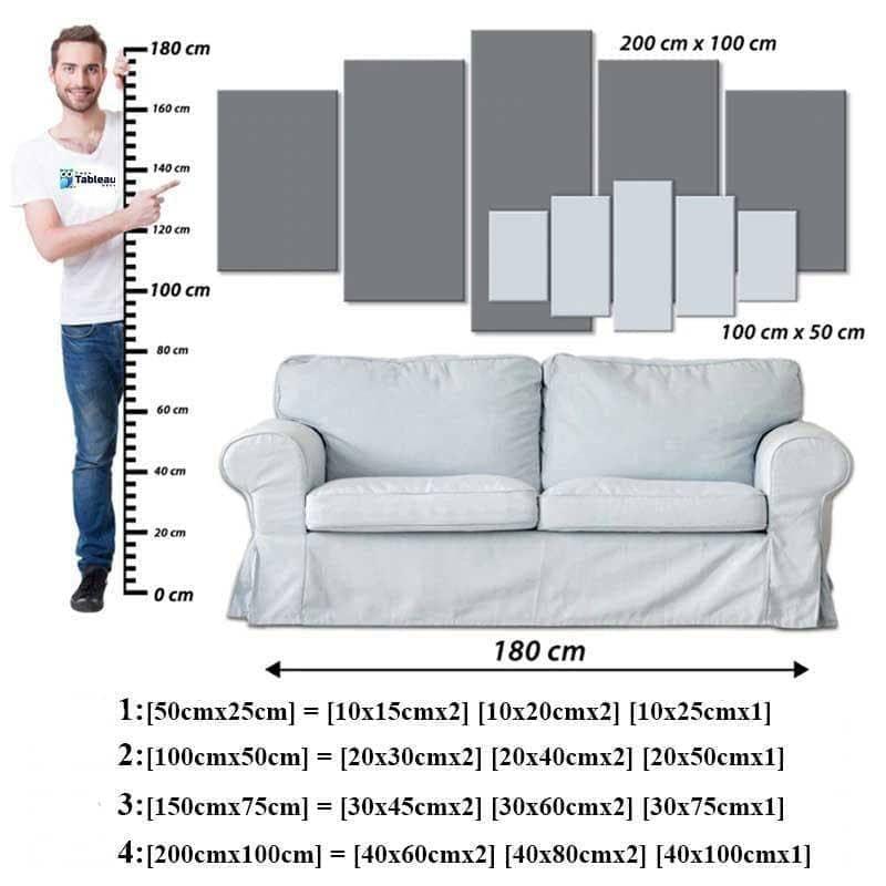 Tableau Personnalisé 5 panneaux - Montableaudeco