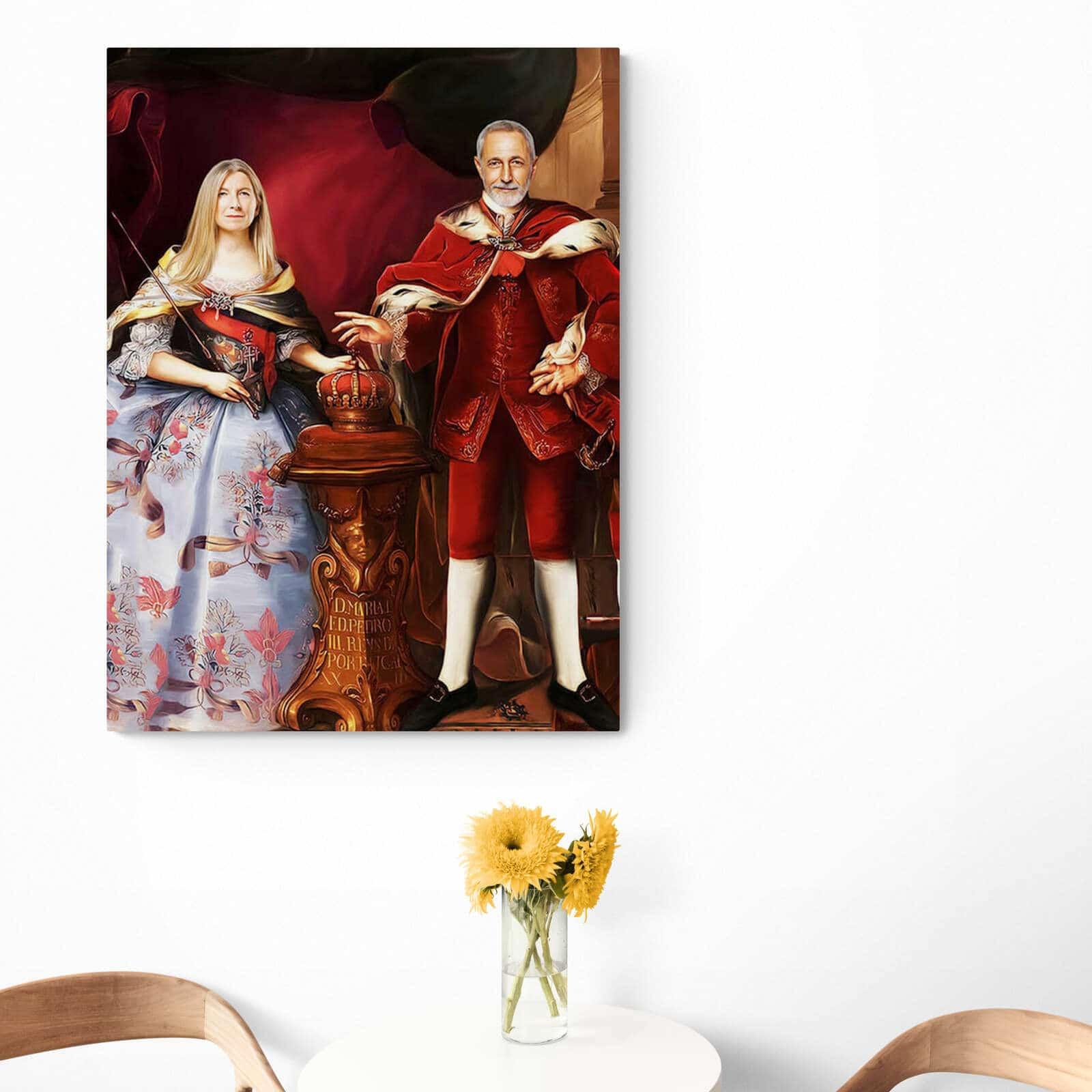 Tableau personnalisé couple Royal - Montableaudeco