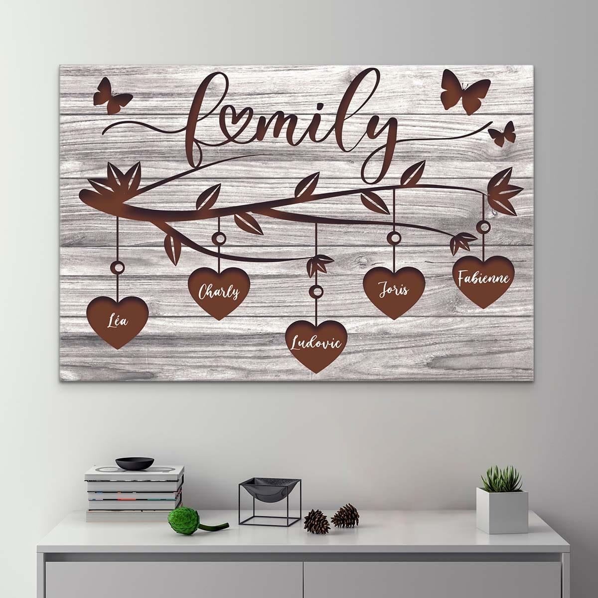 Tableau Personnalisé Famille La Branche - Montableaudeco