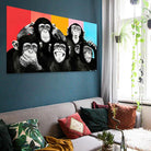 Tableau Pop Art Chimpanzés - Montableaudeco