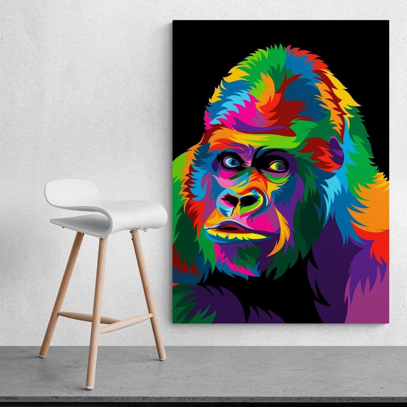 Tableau Pop Art Gorille - Montableaudeco