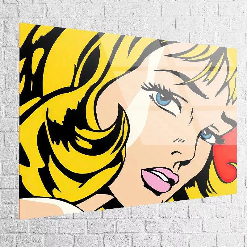 Tableau Pop Art La Jolie Blonde - Montableaudeco