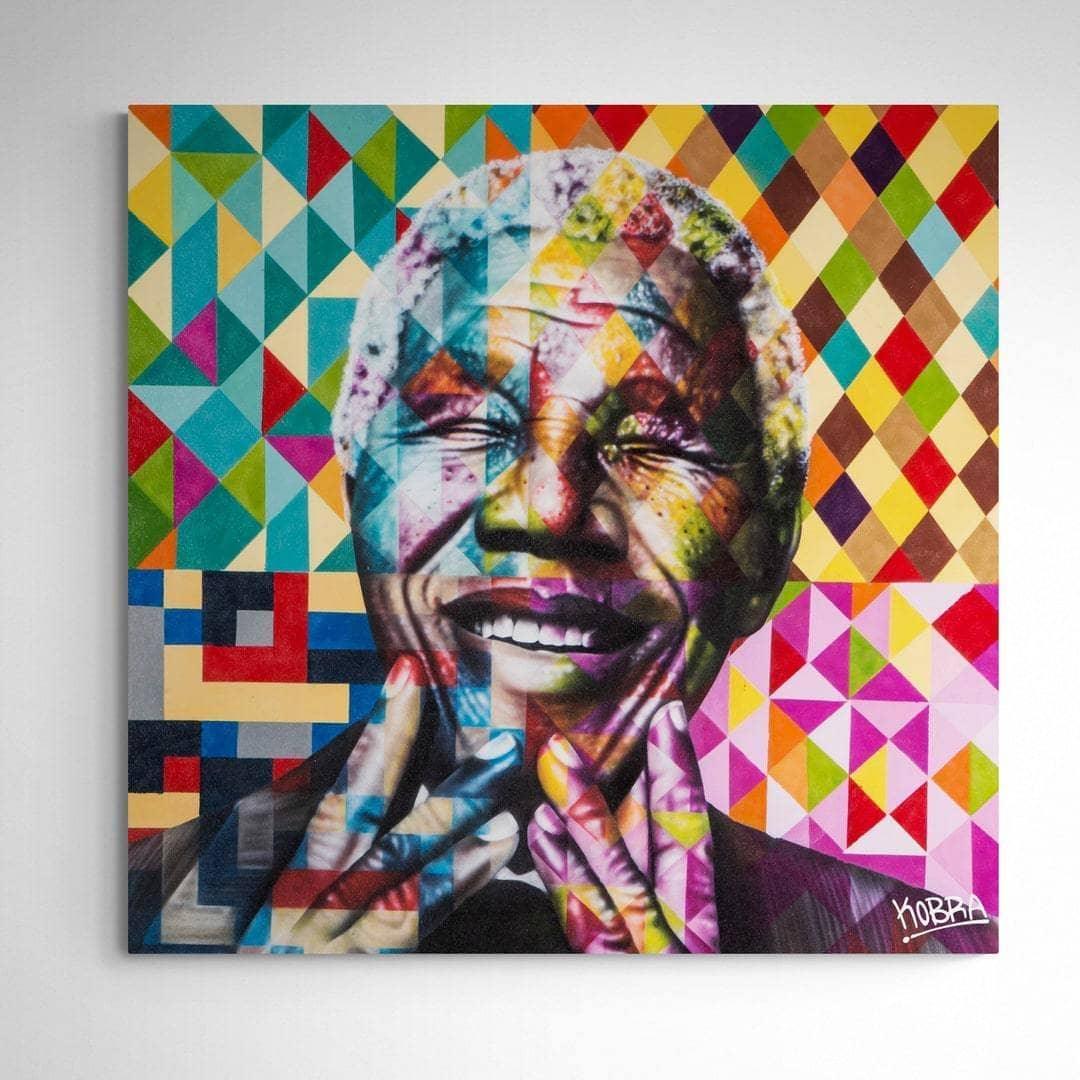 Tableau Pop Art Nelson Mandela Portrait - Montableaudeco