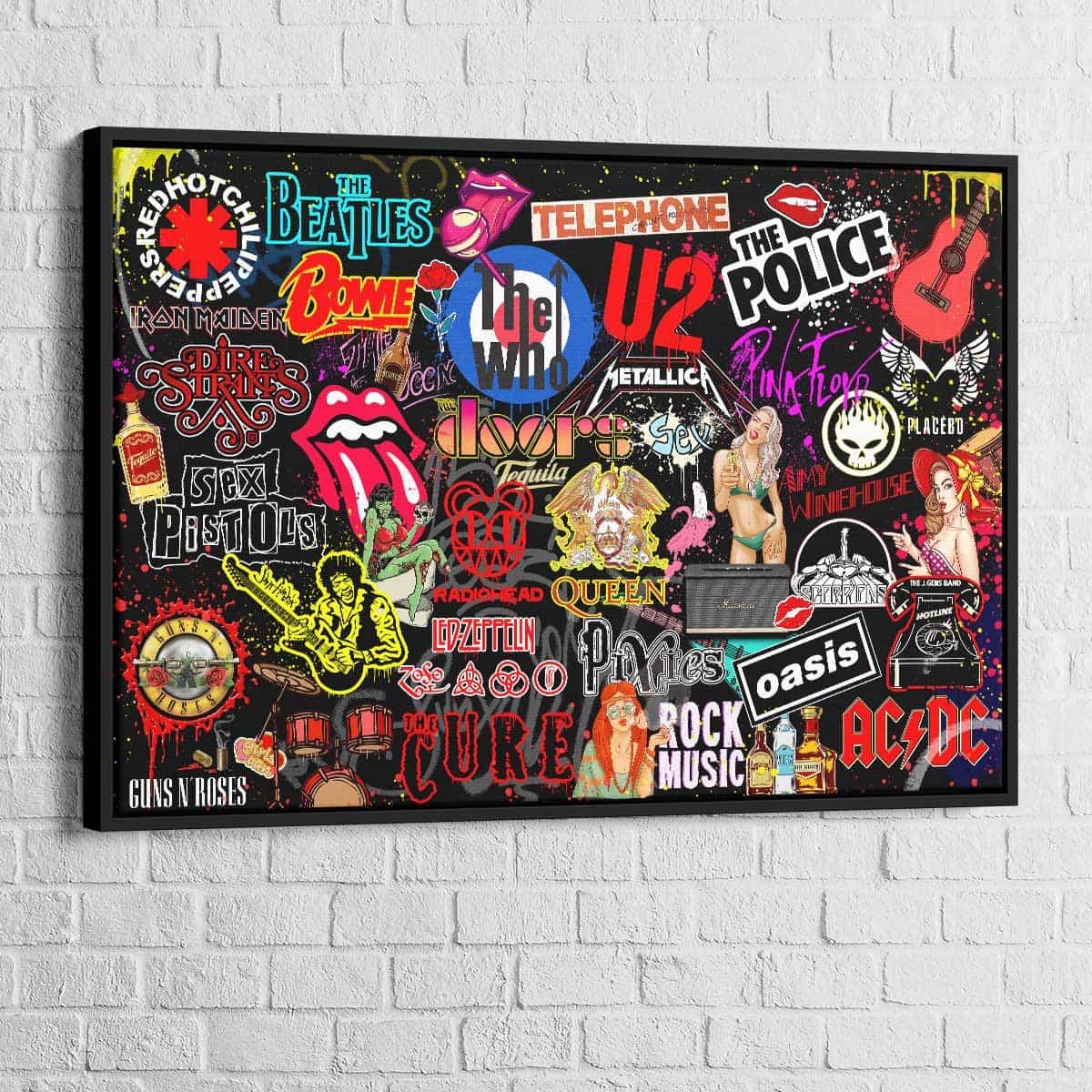 Tableau Rock Bands - Montableaudeco