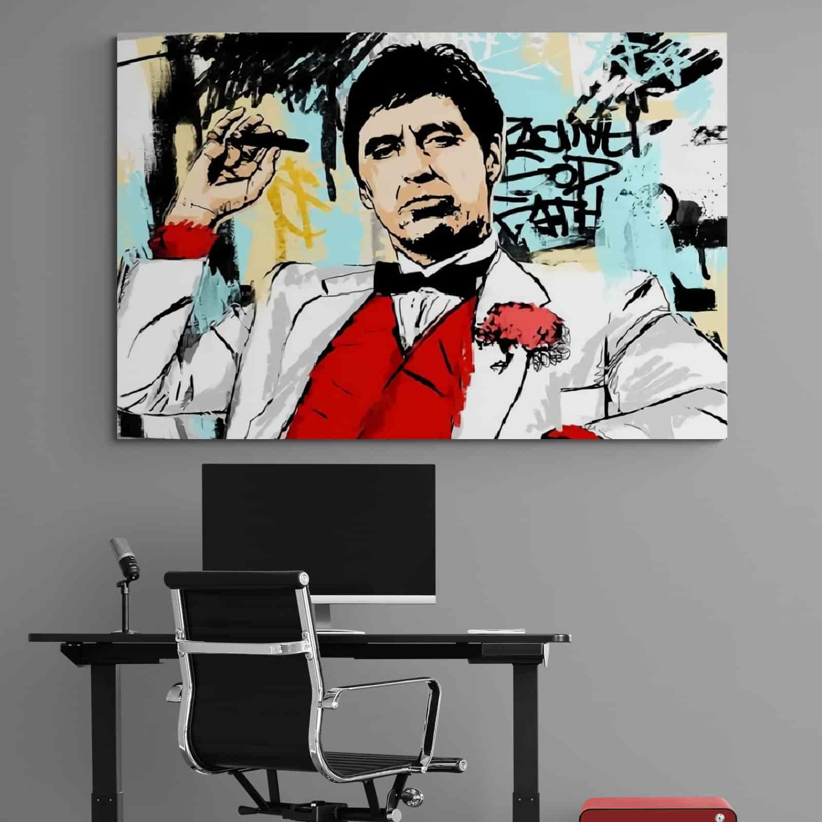 Tableau Scarface Al Pacino Street Art - Montableaudeco