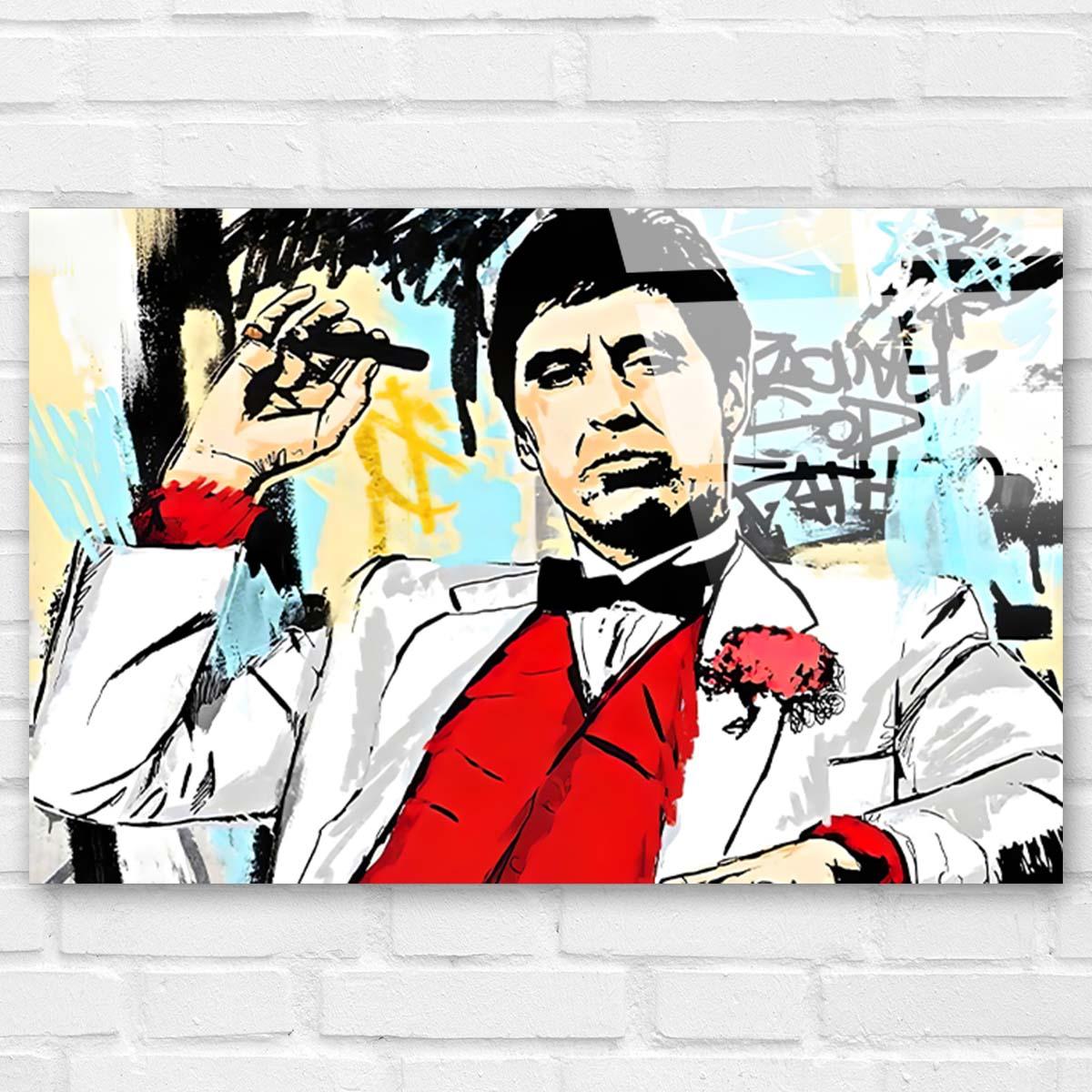 Tableau Scarface Al Pacino Street Art - Montableaudeco