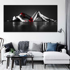 Tableau Sexy Gris sur Rouge - Montableaudeco