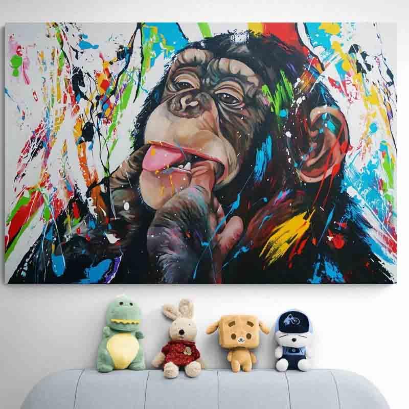 Tableau Singe Monkey Beauty - Montableaudeco