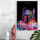 Tableau Star Wars Dark Boba Fett - Montableaudeco