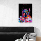 Tableau Star Wars Dark Boba Fett - Montableaudeco