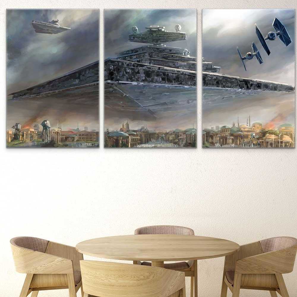 Tableau Star Wars le Croiseur 3 Parties - Montableaudeco