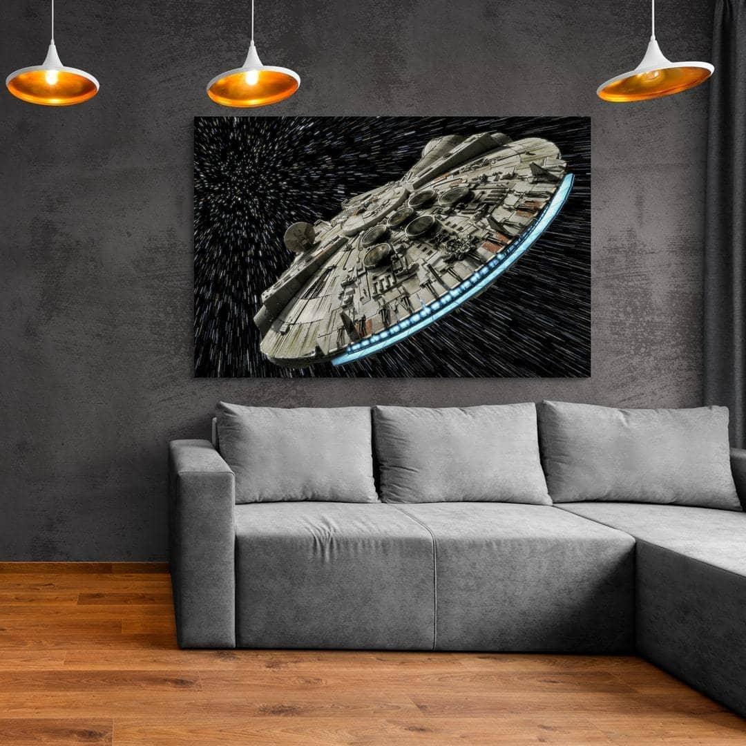 Tableau Star Wars Le Faucon Millénium - Montableaudeco