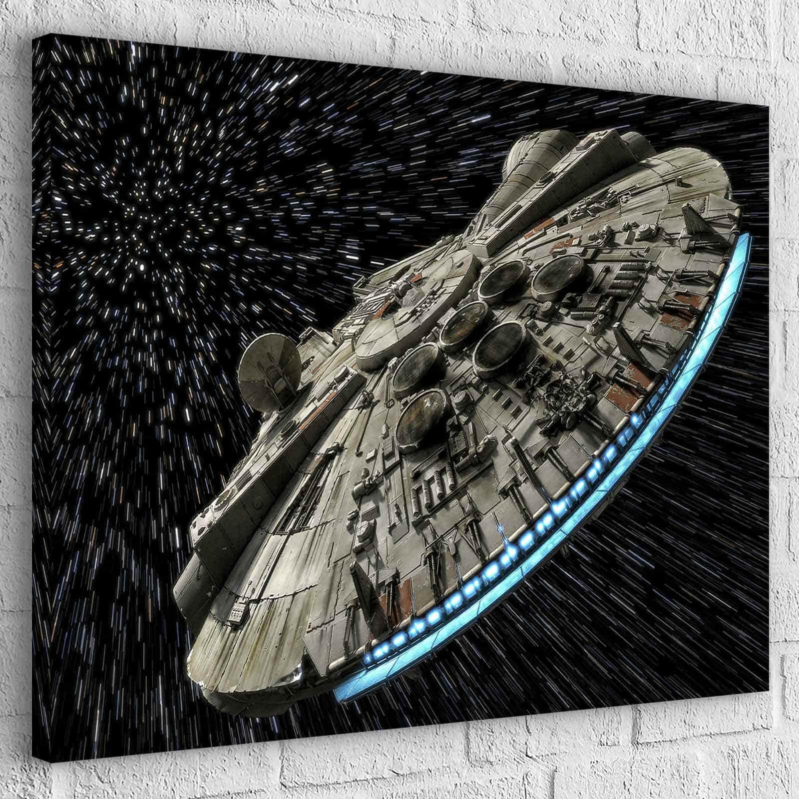 Tableau Star Wars Le Faucon Millénium - Montableaudeco