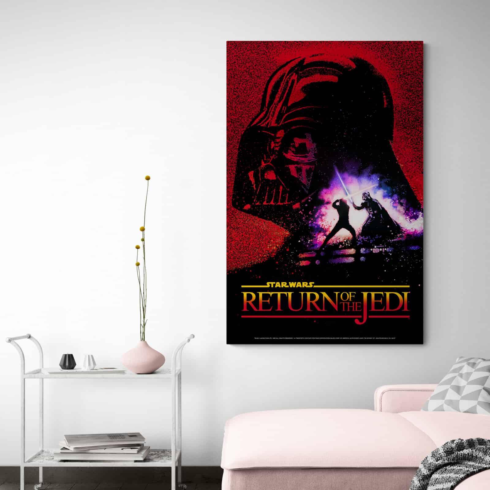 Tableau Star Wars Original Le Retour Du Jedi - Montableaudeco