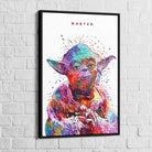 Tableau Star Wars Yoda Master Blanc - Montableaudeco