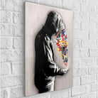 Tableau Street Art Banksy Le bouquet - Montableaudeco