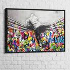 Tableau Street Art Banksy Le Mur - Montableaudeco