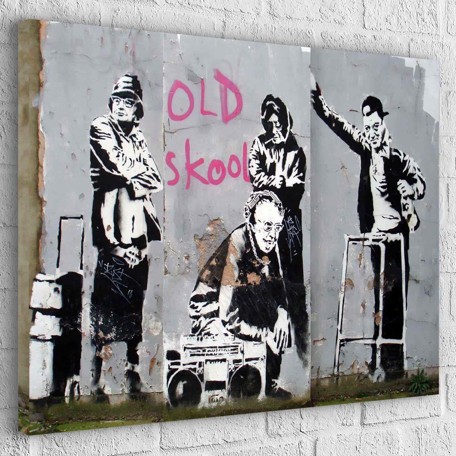 Tableau Street Art Banksy Mur Graffiti - Montableaudeco