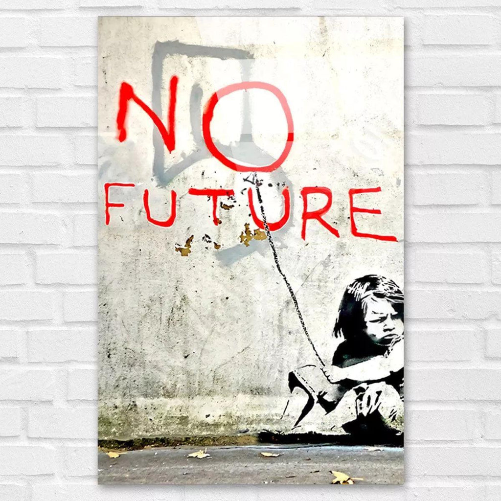 Tableau Street Art Banksy No Future - Montableaudeco