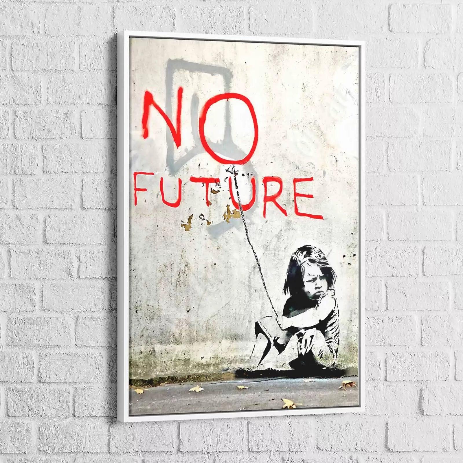 Tableau Street Art Banksy No Future - Montableaudeco