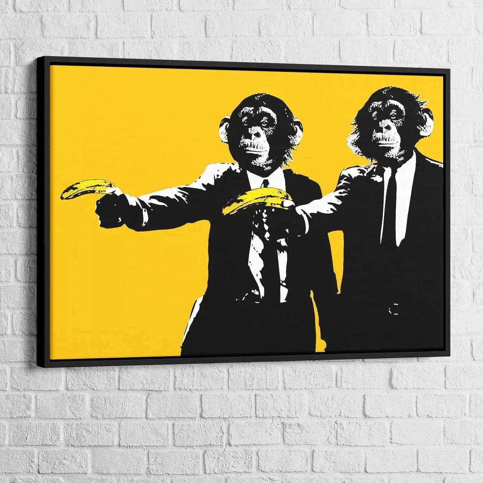 Tableau Street Art Banksy Pulp Fiction - Montableaudeco