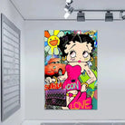 Tableau Street Art Betty Boop Love - Montableaudeco