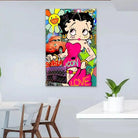 Tableau Street Art Betty Boop Love - Montableaudeco