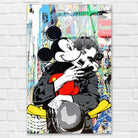 Tableau Street Art Charlie Chaplin et Mickey Mouse - Montableaudeco