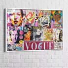 Tableau Street Art Fashion Vogue & Co - Montableaudeco