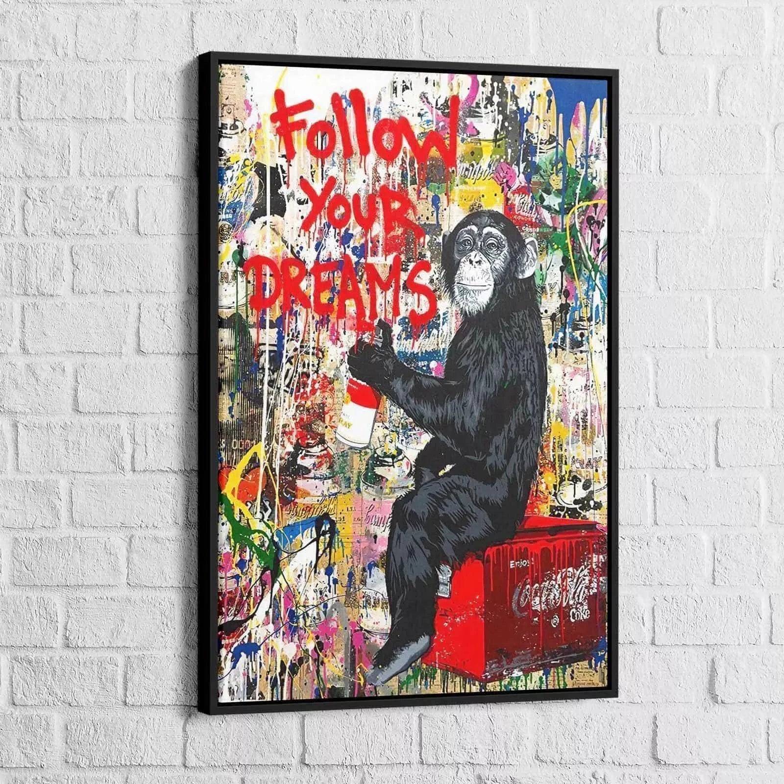 Tableau Street Art Follow You Dreams - Montableaudeco