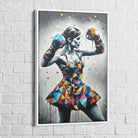 Tableau Street Art La Danseuse Boxing - Montableaudeco