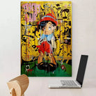 Tableau Street Art Pinocchio - Montableaudeco