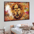 Tableau Street Art Le Roi Lion - Montableaudeco