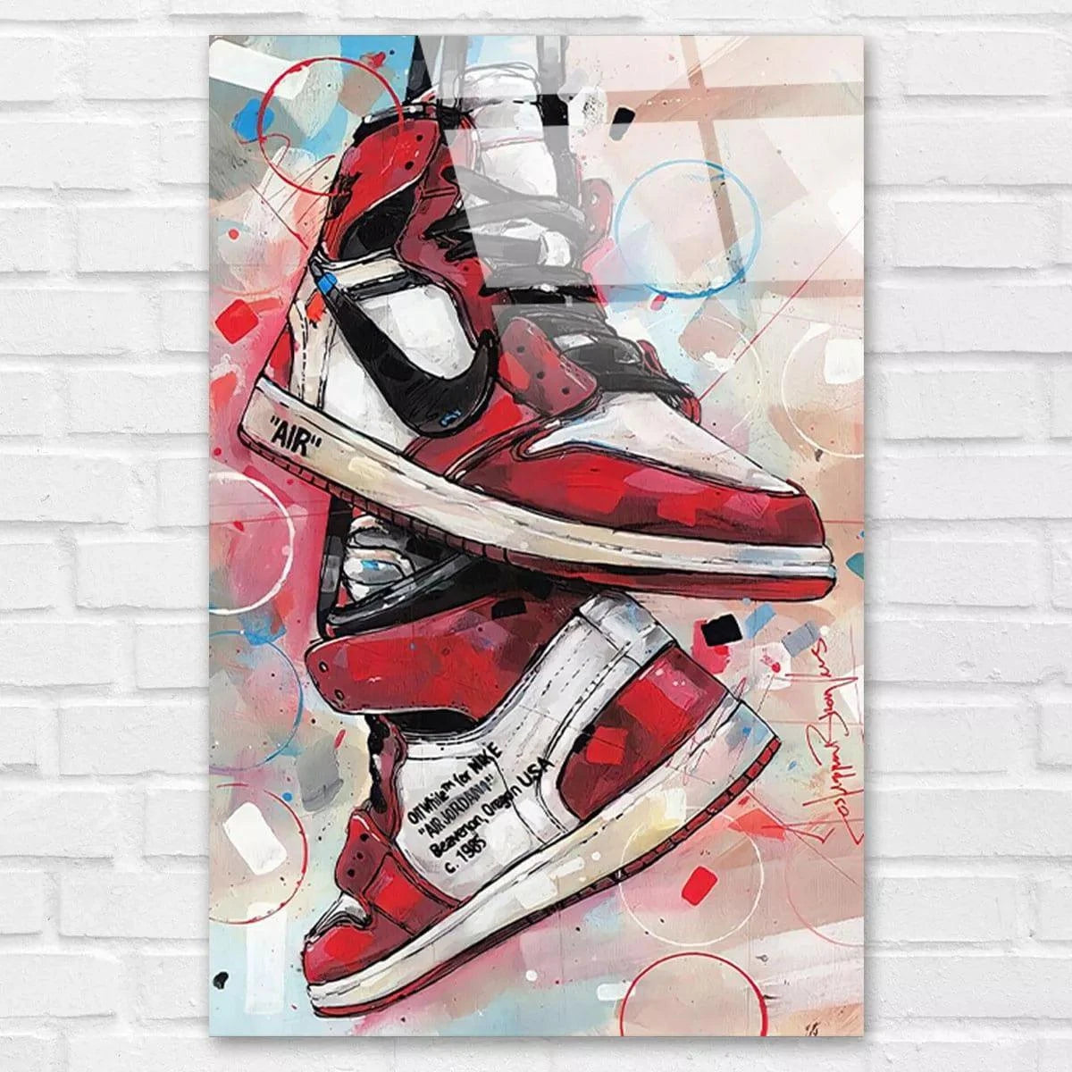 Tableau Street Art Les Jordans - Montableaudeco