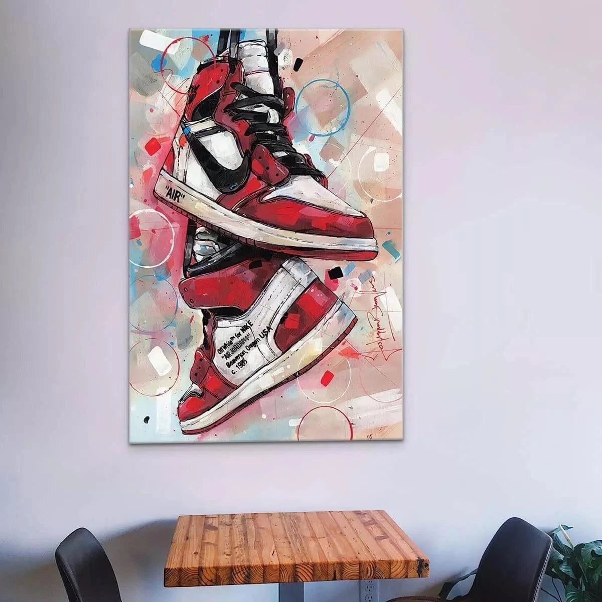 Tableau Street Art Les Jordans - Montableaudeco