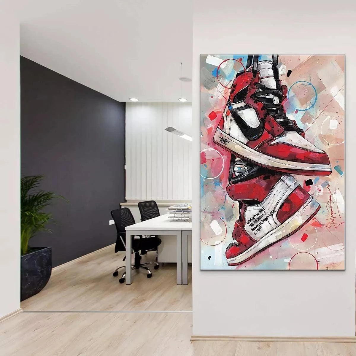 Tableau Street Art Les Jordans - Montableaudeco