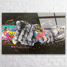 Tableau Street Art Les Mains Graffiti - Montableaudeco