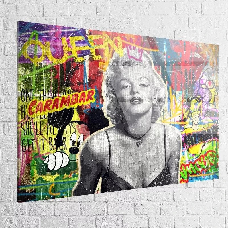 Tableau Street Art Marylin Monroe ICON - Montableaudeco