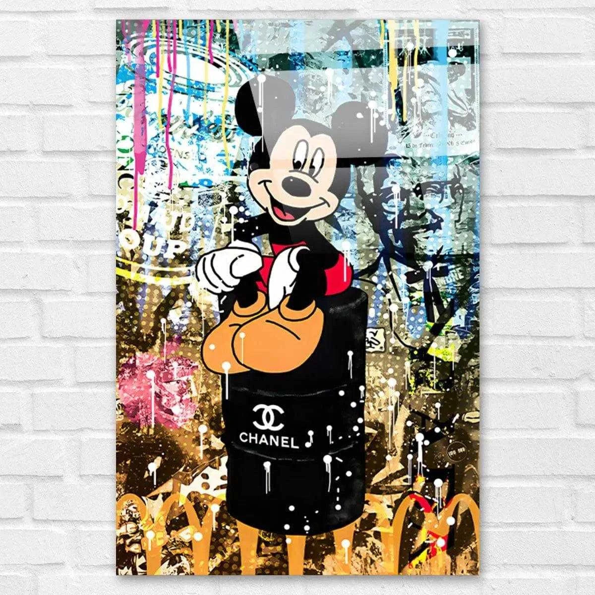 Tableau Street Art Mickey Chanel - Montableaudeco