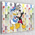 Tableau Street Art Mickey Donald & Louis Vuitton - Montableaudeco