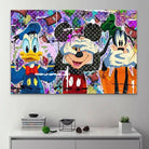 Tableau Street Art Mickey Donald Pluto - Montableaudeco